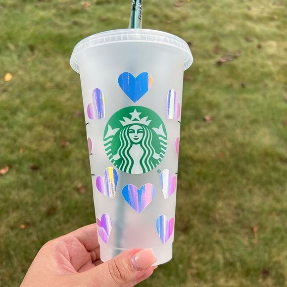 Custom made Starbucks tumbler made on my cricut! - Picture 3 of 7